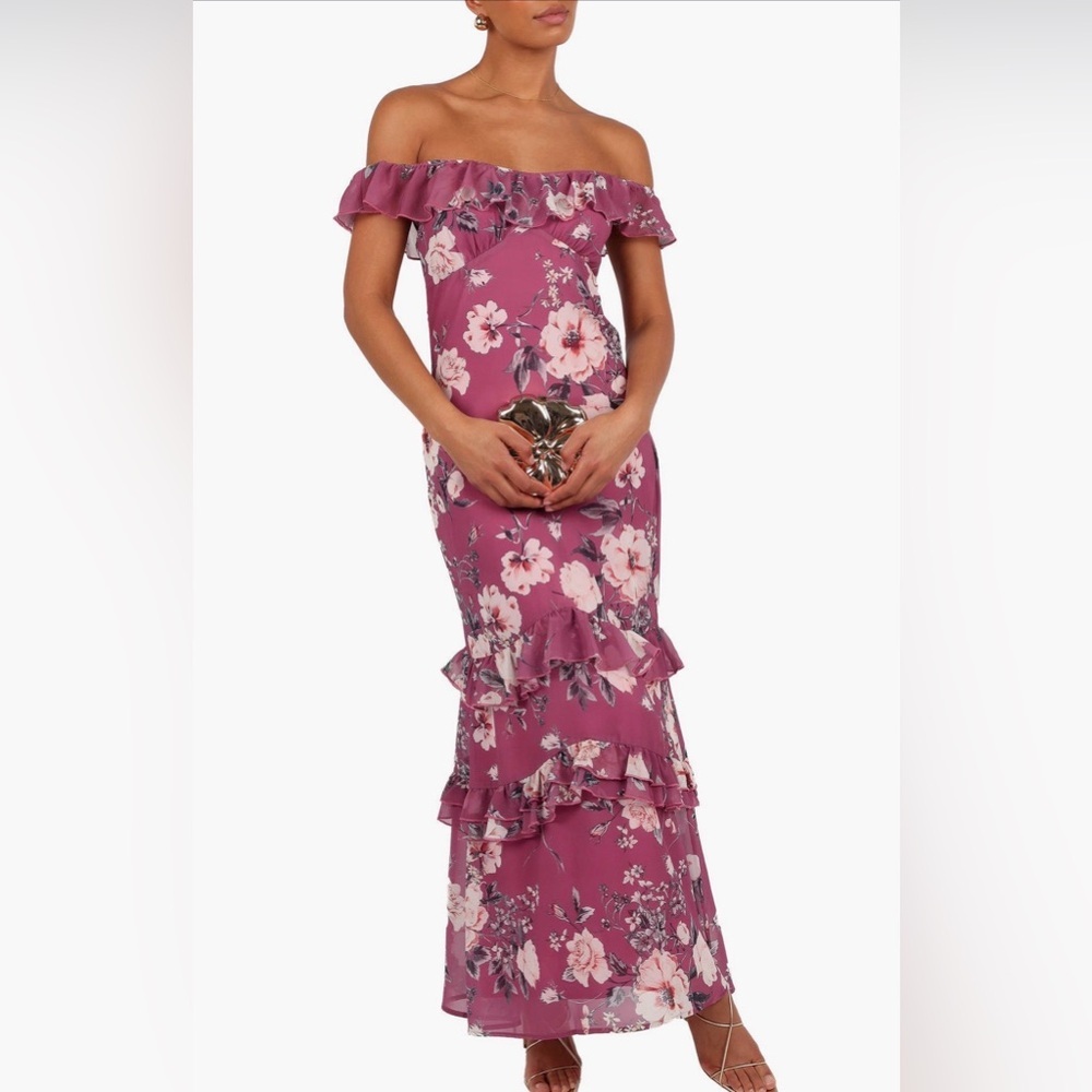 NWT Petal & Pup Irelynn Ruffle Convertible Floral Maxi Dress XS - Picture 2 of 16